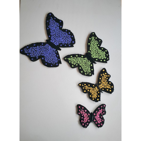Mozaik 4'lü Kelebekler